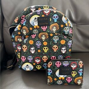 LOUNGEFLY COCO Backpack and wallet